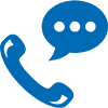consult A blue background with an arrow in the middle.